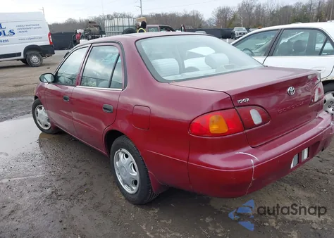 2000 Toyota Corolla Ve from USA, damaged, VIN 2T1BR12E9YC379059